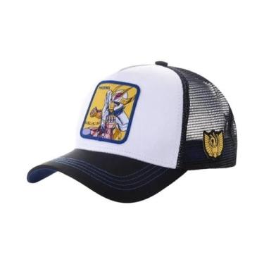 Imagem de Boné Trucker Unissex Ajustável Anime Saint Seiya Com Tela Respirável P