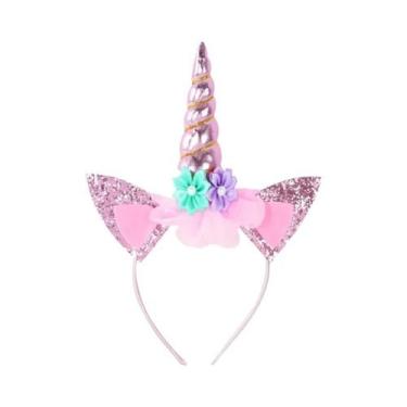 Imagem de Tiara De Unicórnio Para Meninas Com Luz Para Festa De Aniversário, Chá