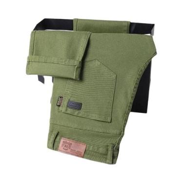 Imagem de Calças Jeans Masculinas De Corte Reto Em Denim Stretch Luxuosas Clássi