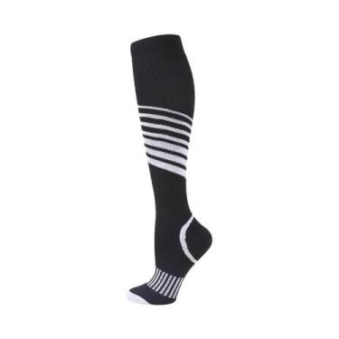 Imagem de Meias De Compressão Pretas Para Homens E Mulheres, Alívio Da Fadiga E 