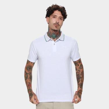 Imagem de Camisa Polo Ellus Casual Masculina, Branco, M