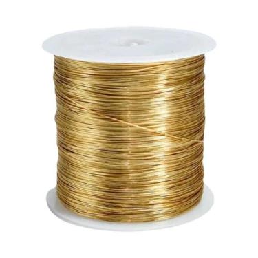 Imagem de Fio Metálico Colorido 100M/Rolo 0.3/0.4mm Para Pulseira Colar DIY Arte