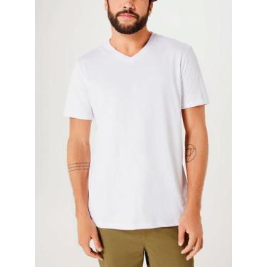 Imagem de Camiseta Manga Curta Hering 022B Masculina Decote V World Algodão T. P