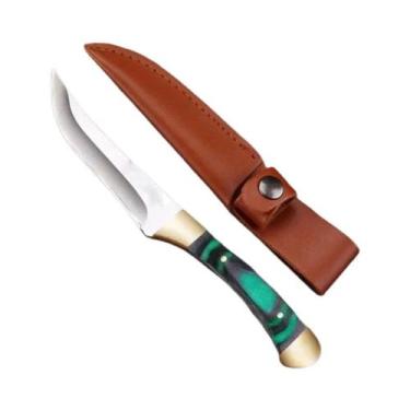 Imagem de Faca De Esculpir Com Cabo De Madeira Colorido, Ferramenta EDC Para Aca