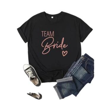 Imagem de Blusas para Despedida de Solteira - Branco e Cinza - Equipe da Noiva, 