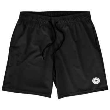 Imagem de Bermuda Academia Elastano Premium Masculina WSS Retro, P, Preto