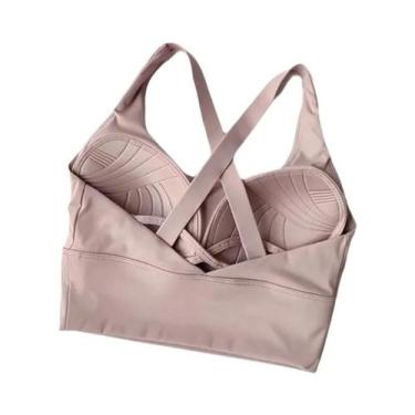 Imagem de Sutiã Esportivo Feminino De Yoga Com Absorção De Impacto E Respirável 