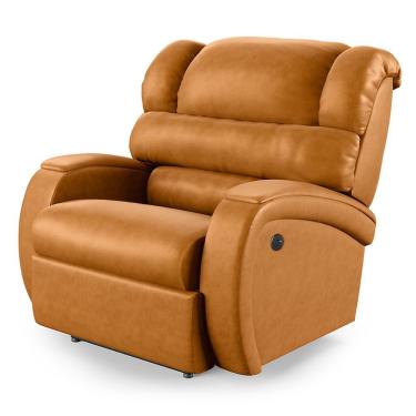 Imagem de Poltrona Do Papai Reclinável Napoli Controle Power Elétrico Corino Marrom D'Rossi