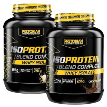Imagem de 2x Iso Protein Blend Complex 2Kg  Pretorian, Baunilha e Chocolate