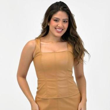 Imagem de Blusa Doce Trama Regata em P.u Feminina-Feminino