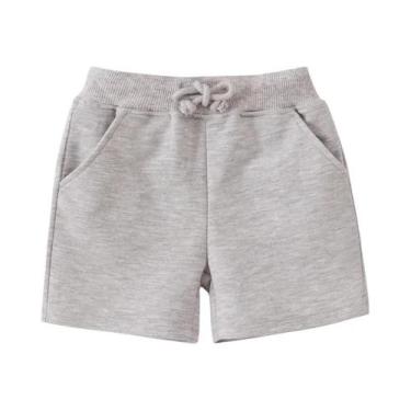 Imagem de Shorts De Verão Para Meninos Em Algodão Cinza Little Maven 2024 Roupas