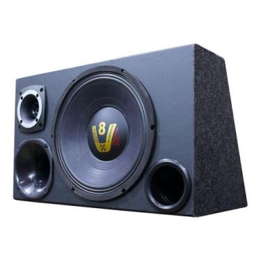 Imagem de Caixa Som Carro Automotivo Trio Completa Woofer 12 Compet - Oestesom