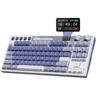 Imagem de Teclado para jogos sem fio RK ROYAL KLUDGE M87 com tela 75%