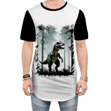 Imagem de Camiseta Longline T-Rex Tiranossauro Dinossauro Jurassico 3 - Kasubeck