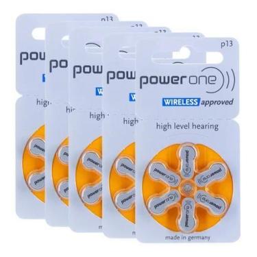 Imagem de 30 Pilhas P13 Power One Baterias Pr48 Aparelho Auditivo - Congratulati