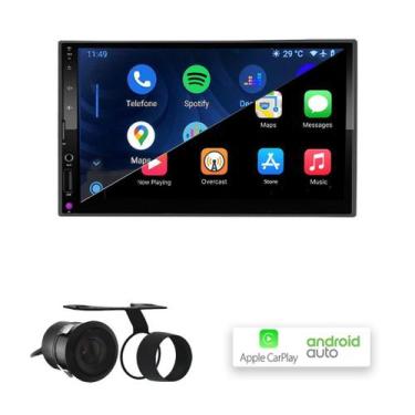 Imagem de Kit Multimídia MP10 Carplay e Android Auto com Camera de Ré - First Op