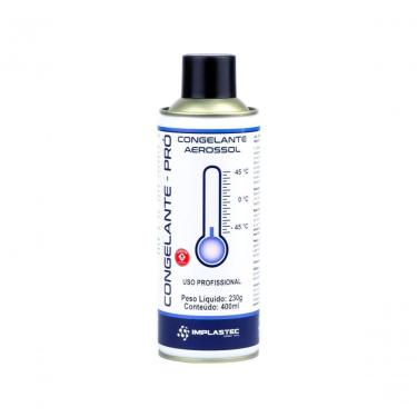 Imagem de Congelante Aerosol Implastec Pro -45o C 230G para Aplicações Industriais com Resfriamento Rápido