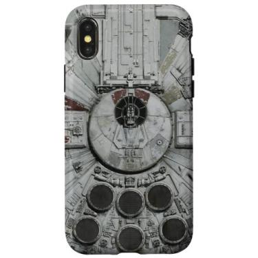 Imagem de Capa Cinza Close Up Millennium Falcon Star Wars para iPhone X/XS