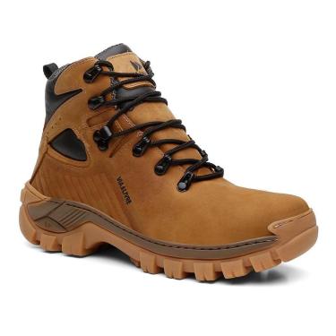 Imagem de Bota de Couro Masculina Cano Alto Coturno Masculino de Couro Califórnia-Masculino