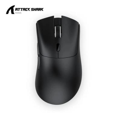 Imagem de Mouse Gamer Attack Shark R1 SEM FIO Paw3311 2.4Ghz, Preto