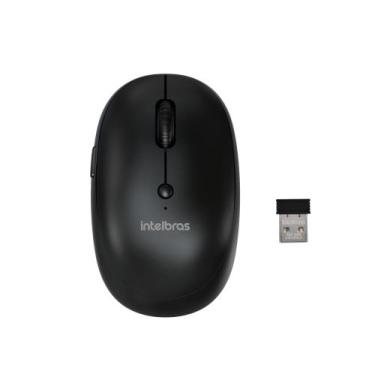 Imagem de Mouse Intelbras MSI100 Sem Fio Preto