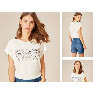 Imagem de T-Shirt fashion Breeze MC off white - Acostamento, Off white