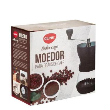 Imagem de Moedor de cafe plastico 20 cm manual e recipiente ck4827 - CLINK