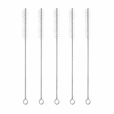 Imagem de Escova de Limpeza Para Canudos 22cm Kit 5 Unidades Multiuso Ideal para
