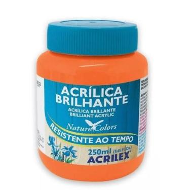 Imagem de Tinta P/Artesanato 250ml Brilhante Laranja 517 Tinta P/Artesanato 250m