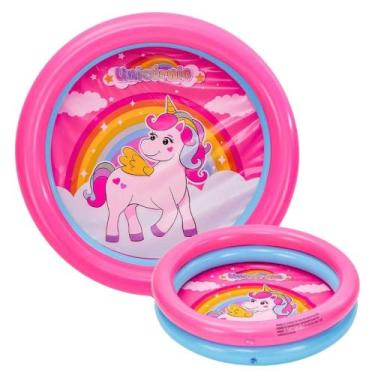 Imagem de Piscininha Inflável Redonda Bebê Praia Piscina 21 Litros Diversão - Dm