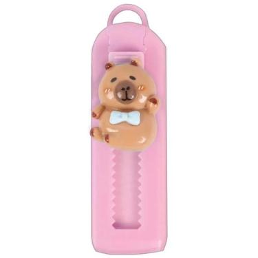 Imagem de Borracha Retratil Capyclub Capivara Tilibra Rosa