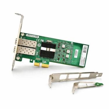 Imagem de Placa De Rede PCI Express 2 Portas SFP 1Gb Intel 82576EB Servidor - TP