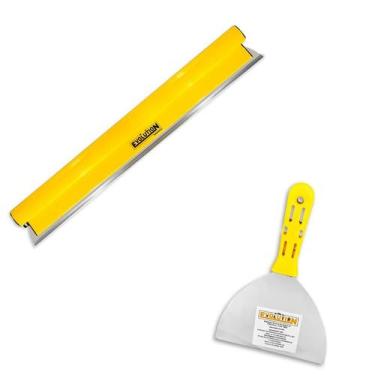 Imagem de Kit Desempenadeira Flexível Berox 40cm com Espátula Evolution 6 Pol Am