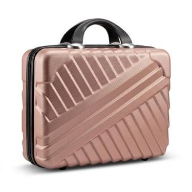 Imagem de Frasqueira Rosê Gold Mala Viagem Multiuso Bag Organizadora M G Tamanho