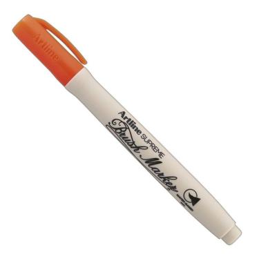 Imagem de Caneta Artline Supreme Brush com Ponta de Pincel Ergonômica para Design Artístico 1 Unidade Laranja