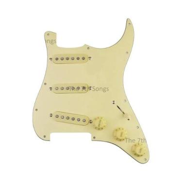 Imagem de Pickguard Alnico 5 SSS ST 1969 Para Guitarra Elétrica, Pré-cabeado Com