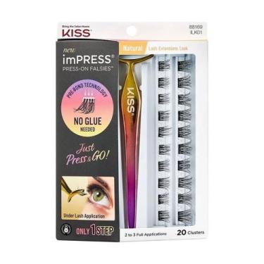 Imagem de Cílios postiços impress press-on falsies natural kiss new york ilk01b