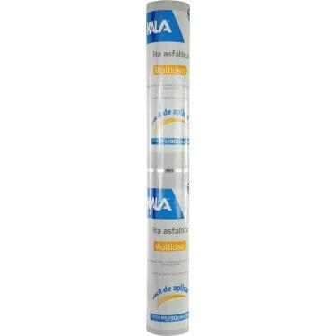 Imagem de Manta Asfáltica Autoadesiva Alum Flex 220093 Vedação e Reparos Barreira Contra Umidade Kala 90cmX10m