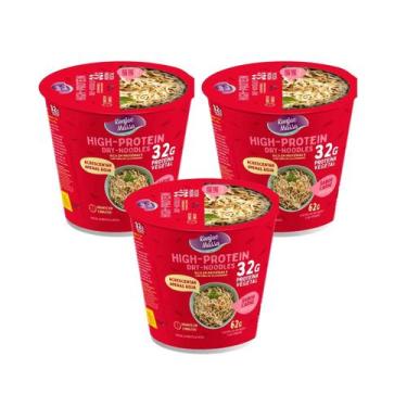Imagem de Kit Macarrão Instantâneo De Konjac 32g Proteína Cup Dry-Noodles Sabor 