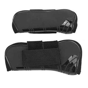 Imagem de Botas de tendão de cavalo, PU Shell Botas de tendão de cavalo 4 peças para salto de cavalo para ficar confortável nas pernas de cavalo(Preto)
