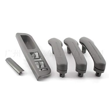 Imagem de Keenso Moldura de painel de interruptor de janela com alça interna para porta estilo de carro (cinza)