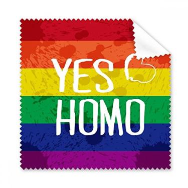 Imagem de Yes Homo LGBT Pano de limpeza Rainbow Love, 5 peças