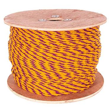 Imagem de Corda de polipropileno torcido com 3 fios West Coast Paracord - À prova d'água e flutua na água, Yellow & Magenta, 1/4 Inch x 500 Feet