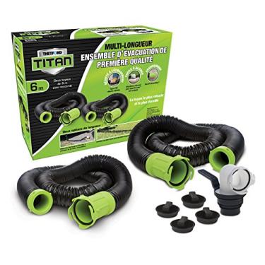 Imagem de Thetford Kit de mangueira de esgoto premium 17903 Titan 7,6 m para trailer, bilíngue