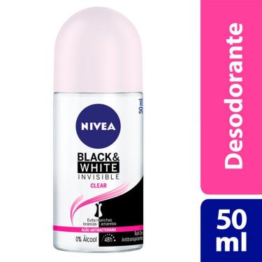 Imagem de Desodorante Nivea Invisible For Black & White Clear Roll-on Antitranspirante 48h 50ml