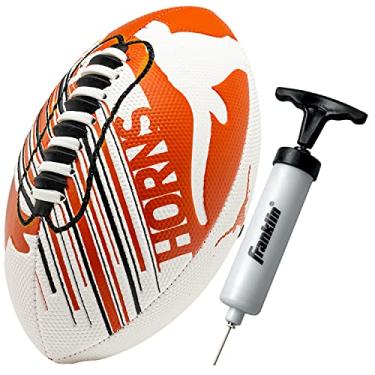 Imagem de Franklin Sports Texas Longhorns Football - Mini futebol juvenil - Futebol de 21,5 cm - Textura SPACELACE fácil de segurar - Perfeito para crianças!