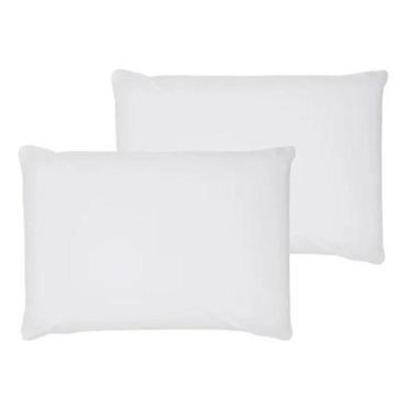 Imagem de Par De Fronhas Percal Branca 200 Fios 100% Algodao