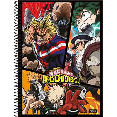 Imagem de Kit de Cadernos, Tilibra, Universitário, 1 Matéria, Capa Dura, My Hero Academia, 80 Folhas, Pacote com 4