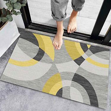 Imagem de SHENGANG Tapete antiderrapante para porta tapetes de banho super absorventes para casa banheiro piso carpete quarto capacho carpete sala de estar, 7,40x60cm