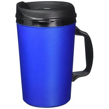 Imagem de Caneca de café térmica com isolamento de espuma - azul escuro pérola